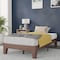 Flash Furniture Walnut Twin Size Solid Wood Platform Bed YKC-1090-T-WAL-GG - alternate 1